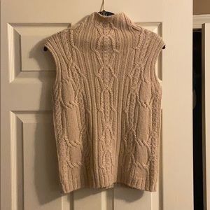 Anne Klein Wool Sleveless Necktop